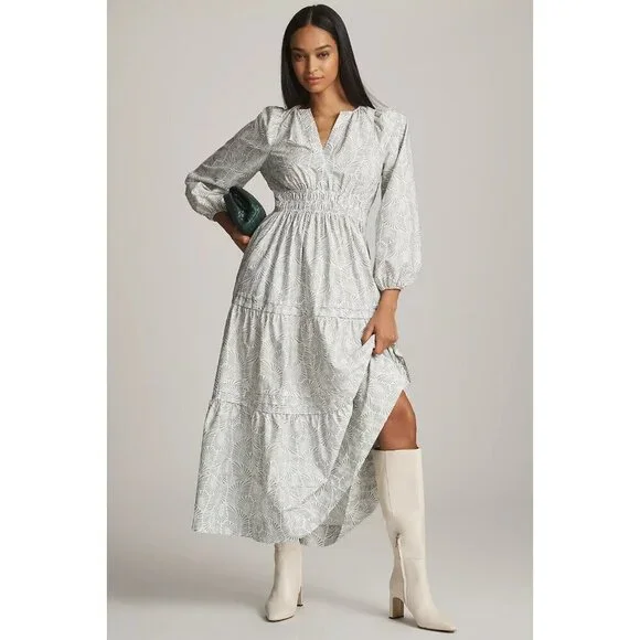 Loverly Grey x Anthropologie: The Somerset Maxi Dress: Long-Sleeve Edition XL - Picture 4 of 4